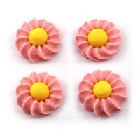 Flower Daisy Swirl 25mm Pink (Box 180)