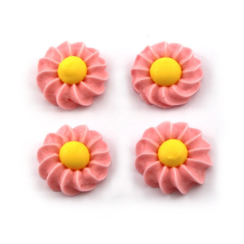 Flower Daisy Swirl 25mm Pink (Box 180)